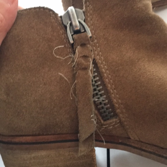 Brown Suede Dolce Vita Booties - Picture 2 of 6